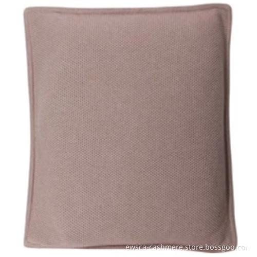 nature Color Pure Cashmere knitted pillow